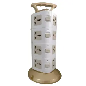 Multitoma Enchufe Universal Torre Vertical: ¡Organiza tus dispositivos con estilo! - Multitoma Enchufe Universal Torre Vertic