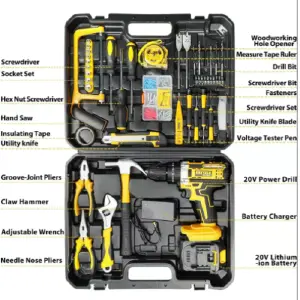 Caja de Herramientas con Taladro Portátil: ¡El Compañero Perfecto para Cualquier Proyecto! - Caja De Herramienta Con Taladro Portátil