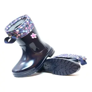 Botas de Lluvia para Niña Hanna Fl: ¡Diversión bajo la lluvia! - Botas Lluvia Niña Azul Supresan Hanna Fl