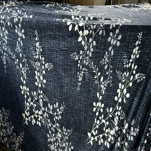 FUNDA SOFÁ 2 PUESTOS AZUL OSCURO RAMAS - FUNDA SOFA 2 PUESTOS AZUL OSCURO RAMAS
