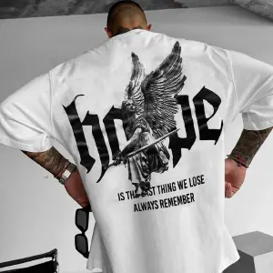 OVERSIZE HOPE: Camiseta de Algodón Peruano Premium - OVERSIZE HOPE