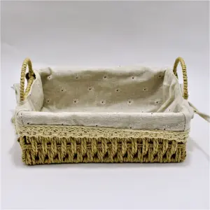 Canasta Artesanal Rectangular Pequeña: Elegancia y funcionalidad para tu hogar - Canasta artesanal Rectangular Pequeña c