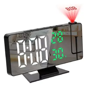 Reloj Despertador con Proyector de 180°: Ilumina tus Mañanas - Reloj Despertador Con Proyector De 180°
