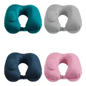 Kit de Almohada de Viaje Inflable + Antifaz: Tu compañero ideal para descansar en cualquier lugar - Kit De Almohada De Viaje Inflable + Anti