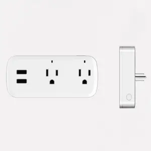 Enchufe Inteligente Alexa Doble + 2 USB: Control Total en tus Manos - Enchufe Inteligente Alexa Doble + 2 USB
