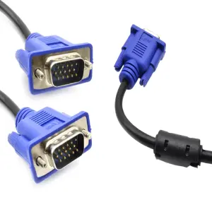 Cable VGA de 10 Metros con Doble Filtro: ¡Conexión nítida y estable! - Cable Vga De 10 Metros Con Doble Filtro