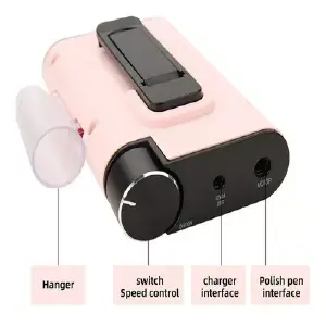 Pulidor de Uñas Portátil Recargable TGR1: ¡Manicura Perfecta en Cualquier Lugar! - Pulidor de Uñas Portátil Recargable TGR1