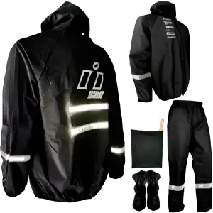 Impermeable Siliconado 4 Piezas: Protección Total para tu Motocicleta - Impermeable Siliconado 4 Piezas