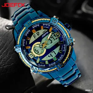 Reloj JoeFox 1808G-3: Estilo y Precisión en tu Muñeca - 1808G-3 JOEFOX ANA-DIG METÁLICO AZUL HOM