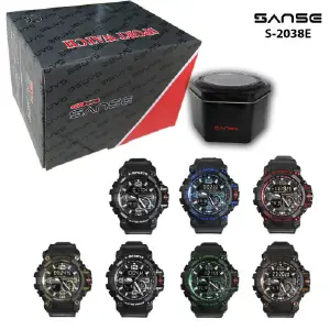 S-2038E SANSE DOBLE HORA DEPORTIVO HM: El Reloj Perfecto para Tu Estilo de Vida Activo - S-2038E SANSE DOBLE HORA DEPORTIVO HM