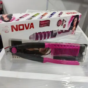 Pinza rizadora eléctrica + Peineta: ¡Crea rizos perfectos con facilidad! - Pinza rizadora electrica + Peineta