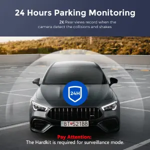 Cámara para Coche con GPS, Wi-Fi y Sensor 2K - Camara Para Carro Con Gps Wifi Sensor 2K