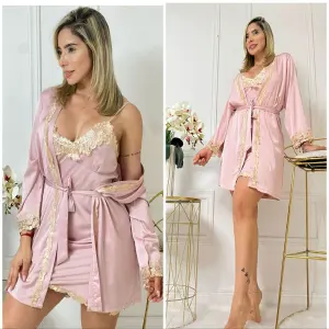 Pijama para Dama 2 Piezas de Seda - Pijama para dama 2P Seda