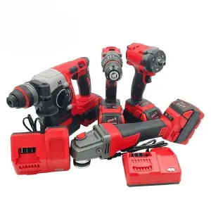 KIT 4 PIEZAS MILWAUKEE: HERRAMIENTA DE ALTA POTENCIA - KIT 4 PCS MILWAUKEE  HERRAMIENTA