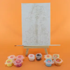 Mini tablero con caballete y pinturas: ¡Despierta el artista que llevas dentro! - Mini tablero con caballete y pinturas