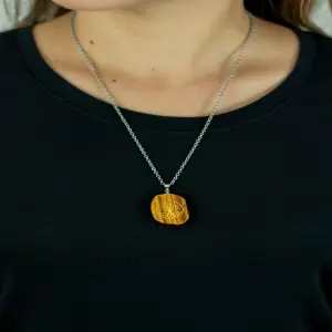 Collar Piedra Ojo de Tigre Árbol de la Vida - Collar Piedra Ojo de Tigre Árbol de la V