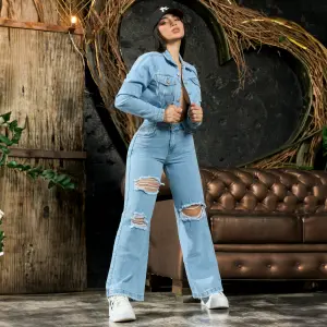 CHAQUETA DAMA MALY JEAN: Estilo y Comodidad en Una Sola Prenda - CHAQUETA DAMA MALY JEAN