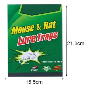 Set X5 Trampas Pegamento Ratón: La Solución Definitiva para el Control de Roedores - Set X5 Trampas Pegamento Ratón