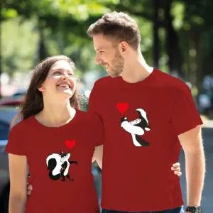Camiseta estampada t-shirt de pareja pep: ¡El complemento perfecto para tu amor! - Camiseta estampada t-shirt de pareja pep