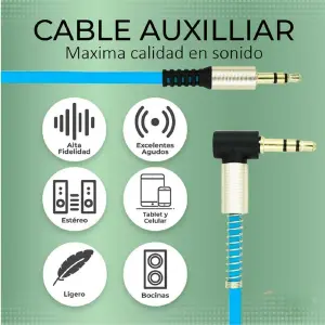 Cable Auxiliar 1x1 con Micrófono 102: Sonido Impecable, Conexión Perfecta - Cable Auxiliar 1x1 Con Microfono 102