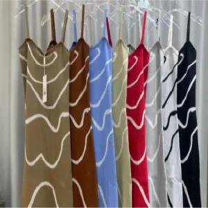 Vestido en Hilo Elástico Para Dama T. U - Vestido en Hilo  Elástico Para Dama T. U