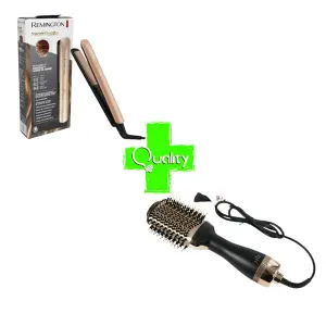 Combo: Cepillo Keratina + Plancha Keratina: El dúo perfecto para un cabello brillante y saludable - Combo: Cepillo Keratina +Plancha Keratin