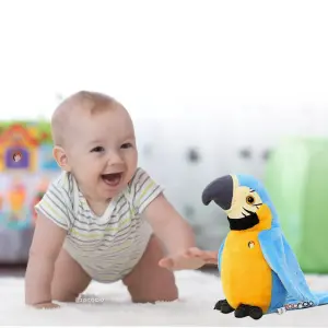 Loro Bailarín Peluche Parlanchín Repite: ¡El Compañero Perfecto para la Diversión! - Loro Bailarín Peluche Parlanchín Repite