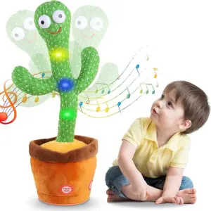 Cactus Bailarín Recargable Imita Voces: ¡El compañero de baile perfecto para tus hijos! - Cactus Bailarín Recargable Imita Voces
