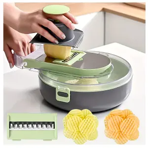 Cortador De Verduras 9 En 1: ¡Prepara Comidas Deliciosas Con Facilidad! - Cortador De Verduras 9 En 1