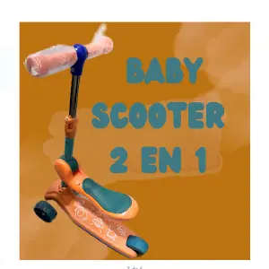 Scooter para Bebés 2 en 1: ¡Diversión y Aprendizaje! - Baby Scooter 2 en 1