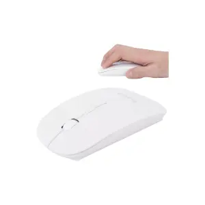 Mouse Inalámbrico Blanco Tipo Mac: Elegancia y Precisión - Mouse inalámbrico blanco tipo mac