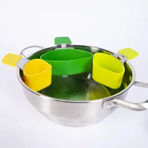 KIT X3 ESCURRIDOR DE SILICONA MULTIUSOS: ¡Organización y Estilo en tu Cocina! - KIT X3 ESCURRIDOR DE SILICONA MULTIUSOS