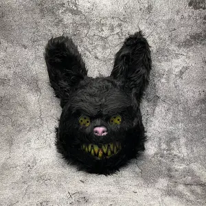 MASCARA CONEJO MALO EN PELUCHE: ¡Suave, tierno y adorable! - MASCARA  CONEJO MALO  EN PELUCHE