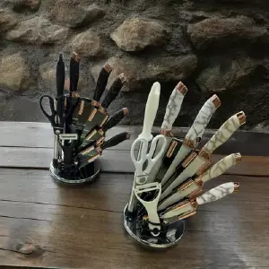 Juego de Cuchillos de Acero Inoxidable X8 Pcs: ¡Elegancia y Precisión en tu Cocina! - Juego De Cuchillos En Acero X8 Pcs