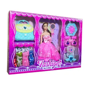 Muñeca Princesa: Vestido, Bolso y Accesorios - Muñeca Vestido Bolso Accesorios Princesa