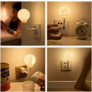 Lámpara LED Luna: Ilumina tu espacio con estilo - Lampara Luz Led Luna Con Usb