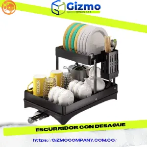 Escurridor de Acero Inoxidable con Desagüe: ¡Elegancia y funcionalidad en tu cocina! - Escurridor Con Desague Acero Inoxidable