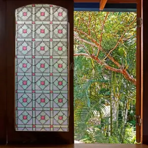 Vinilo Decorativo Estilo Vitral 60779: Dale un Toque de Color y Elegancia a Tus Espacios - Vinilo Decorativo Estilo Vitral 60779