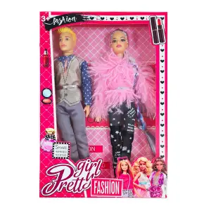 Muñecas y Muñecos Elegantes: La Pareja Perfecta - Muñeca Muñeco Vestidos Elegantes Pareja