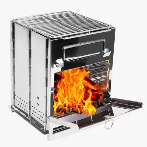 ASADOR PARRILLA DE CARBON PORTATIL: ¡Disfruta del sabor a leña en cualquier lugar! - ASADOR PARRILLA DE CARBON PORTATIL