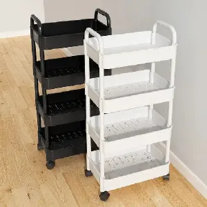 Carrito Organizador de 4 Niveles: El Almacenamiento Perfecto para Cualquier Espacio - Carrito Organizador 4 Niveles