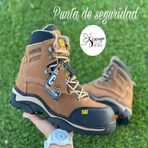 BOTA DE SEGURIDAD CATERPILLAR EN CUERO: Protección y Confort Inigualables - BOTA DE SEGURIDAD CATERPILLAR EN CUERO
