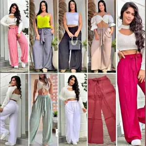Pantalón Chalís Unícolor: Elegancia y Comodidad - PANTALON CHALIS UNICOLOR