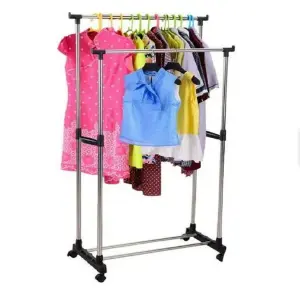 Tendedero de dos niveles: ¡Organiza tu ropa con estilo y eficiencia! - Tendedero de dos niveles
