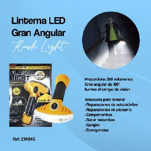 Linterna LED 214045: Iluminación Gran Angular de Alta Potencia - 214045-LINTERNA LED GRAN ANGULAR