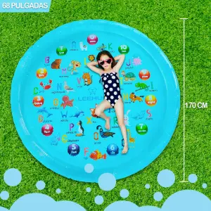 COJÍN DE AGUA LANZA CHORROS 1.70CM: ¡Diversión Refrescante para Todos! - COJIN DE AGUA LANZA CHORROS 1.70CM