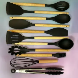 Set de Utensilios de Cocina x12 + Organizador de Huevos - set de utensilios x12+organizador huevos
