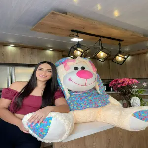 Vestido para Perra Grande: ¡El Atuendo Perfecto para tu Mejor Amiga! - Perra con vestido grande 140 cm