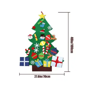 Arbol de Navidad en Fieltro: ¡La Manualidad Navideña Perfecta para Niños! - Arbol de Navidad en Fieltro Para Niños
