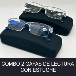 COMBO 2 GAFAS DE LECTURA SENCILLAS: ¡La comodidad que necesitas! - COMBO 2 GAFAS DE LECTURA SENCILLAS